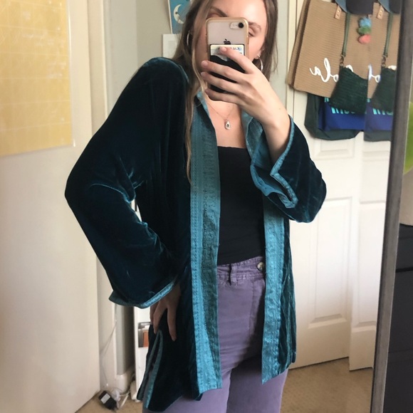 Vintage Soft Surroundings Velvety duster - Picture 1 of 4